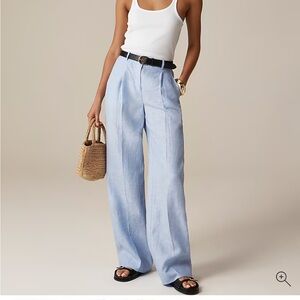 J Crew French blue  Women's Wide-Leg Pants size 8 tall